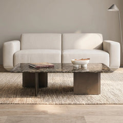 Floravine Luxury Stone Platinum Diamond Milton Coffee Table