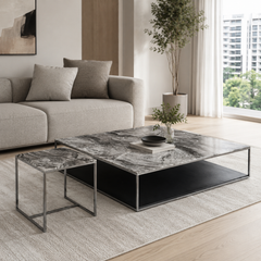 Mirevane Luxury Stone Soriana Coffee Table