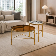 Zorevia Luxury Stone Spanish Coffee Table