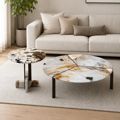 Elarique Luxury Stone Glover Coffee Table