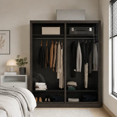Natsu Modular Wardrobe A04 (Tinted Clear Glass)