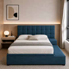 Covelle Fabric Platform Storage Bed Frame (Water Repellent)