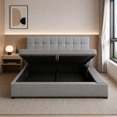 Covelle Fabric Platform Storage Bed Frame (Water Repellent)