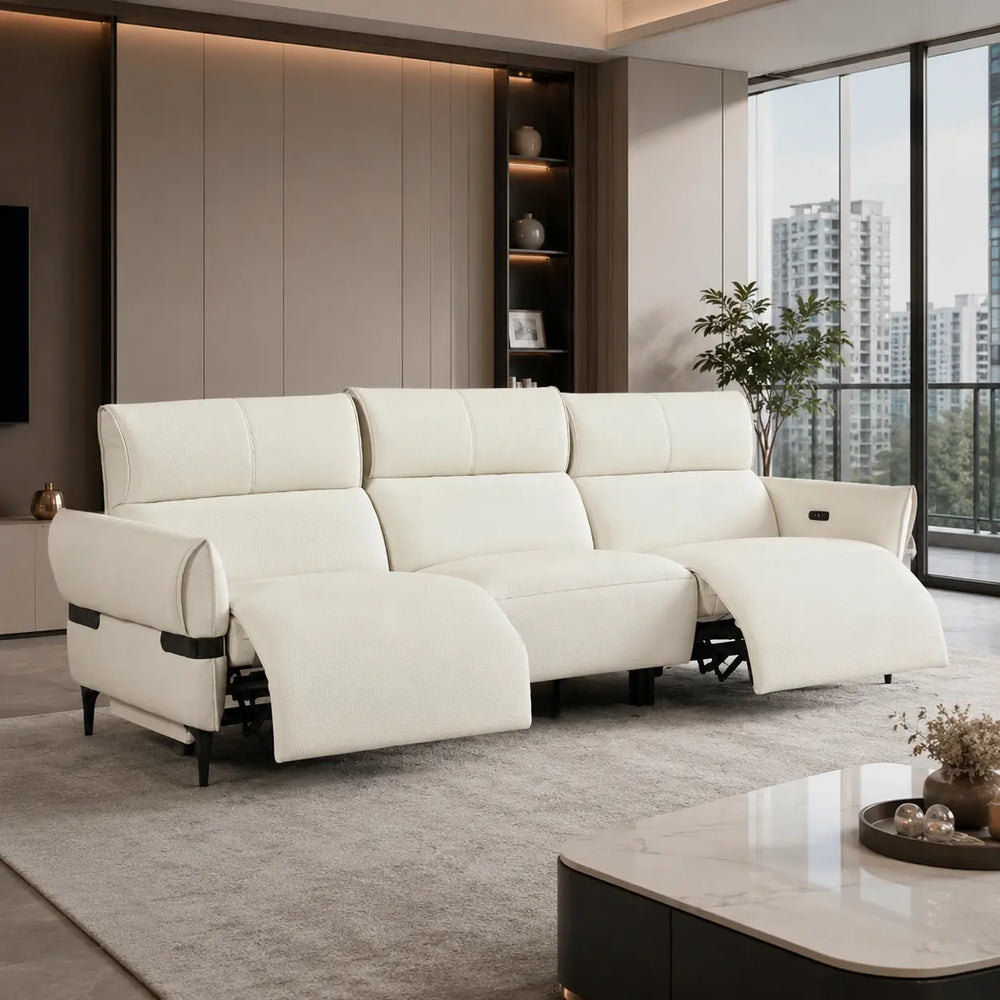 Verrosa Genuine Leather Recliner Sofa MB