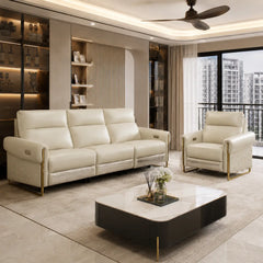 Tavero Genuine Leather Recliner Sofa MB