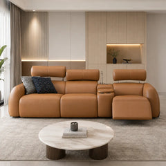 Avellia Genuine Leather Recliner Sectional Sofa MB