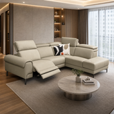 Melrose Genuine Leather Recliner Sectional Sofa MB
