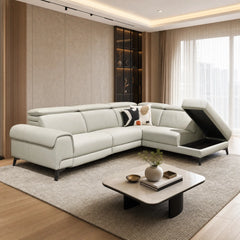 Melrose Genuine Leather Recliner Sectional Sofa MB