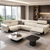 Oresta Genuine Leather Recliner Sectional Sofa MB