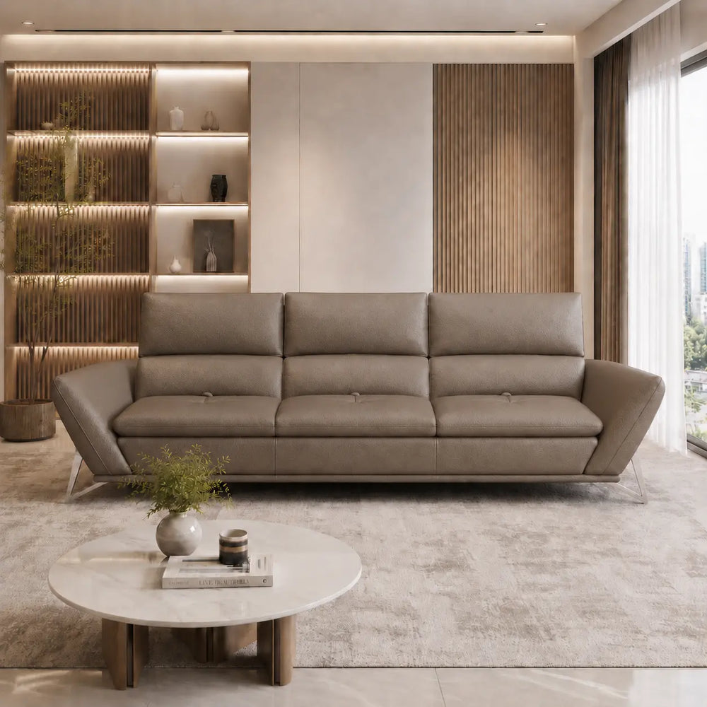 Solvani Genuine Leather Sofa MB