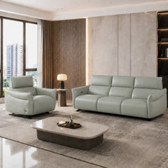 Calvino Genuine Leather Recliner Sofa MB