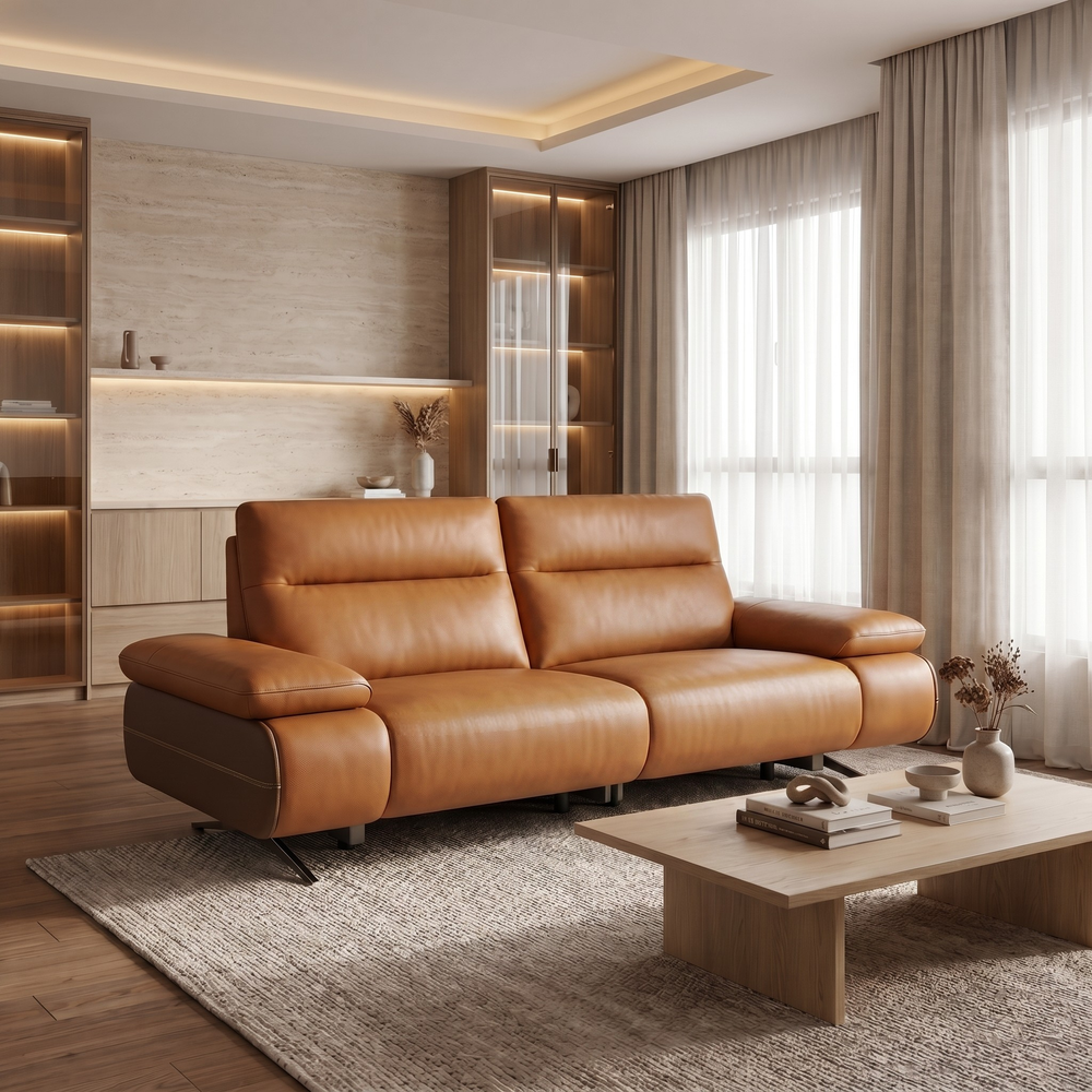 Verado Genuine Leather Recliner Sofa MB