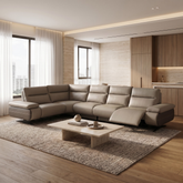 Verado Genuine Leather Recliner Sectional Sofa MB