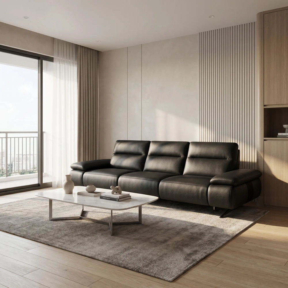 Haveron Genuine Leather Recliner Sofa MB