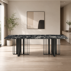 Pavia Rectangular Luxury Stone Dining Table