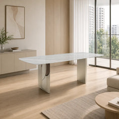 Morgan Rectangular Luxury Stone Dining Table