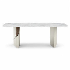 Morgan Rectangular Luxury Stone Dining Table