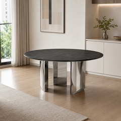 Varese Round Luxury Stone Dining Table