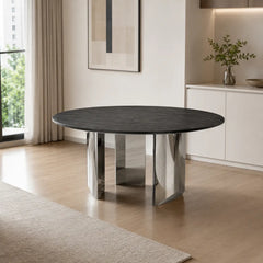 Varese Round Luxury Stone Dining Table