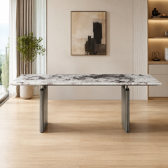 Arezzo Rectangular Luxury Stone Dining Table