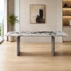 Arezzo Rectangular Luxury Stone Dining Table