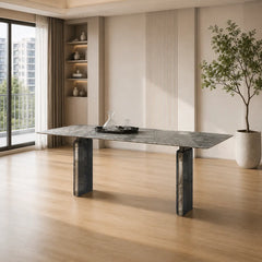 Catania Rectangular Luxury Stone Dining Table