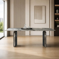 Catania Rectangular Luxury Stone Dining Table