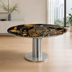 Savona Round Luxury Stone Dining Table
