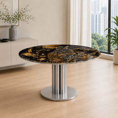 Savona Round Luxury Stone Dining Table
