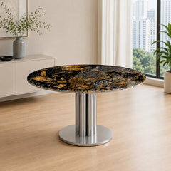 Savona Round Luxury Stone Dining Table