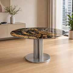 Savona Round Luxury Stone Dining Table