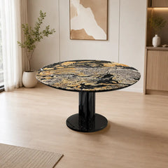 Livorno Round Luxury Stone Dining Table