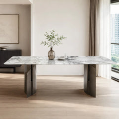 Mantova Rectangular Luxury Stone Dining Table