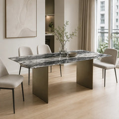 Cameron Rectangular Luxury Stone Dining Table