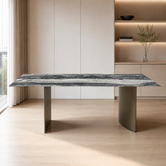 Cameron Rectangular Luxury Stone Dining Table