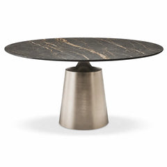 Como Round Luxury Stone Dining Table