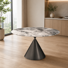 Clara Round Luxury Stone Dining Table