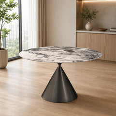 Clara Round Luxury Stone Dining Table