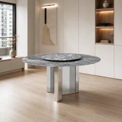 Lucita Round Luxury Stone Dining Table