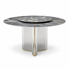 Lucita Round Luxury Stone Dining Table