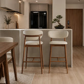 Aurenza Wooden Bar Stool BKJ