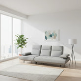 Arvel Fabric Adjustable Backrest & Armrest Sofa (Pet Friendly & Easy Clean) - Esteller