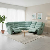 Myros Fabric Recliner Corner Sofa (Pet Friendly & Easy Clean) - Esteller