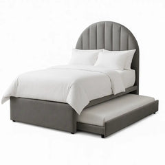 Rondo Fabric Trundle Bed (Velvet & Water Repellent) - Esteller