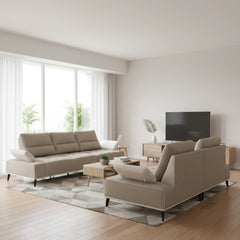 Norric Fabric Adjustable Backrest & Armrest Sofa (Pet Friendly & Easy Clean) - Esteller