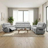 Belric Fabric Recliner Sofa (Pet Friendly & Easy Clean) - Esteller