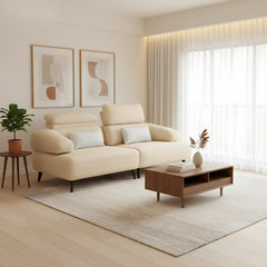 Myric Fabric Adjustable Backrest & Headrest Sofa (Pet Friendly & Easy Clean) - Esteller