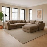 Korra Fabric Sectional Sofa - Esteller