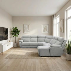 Yanor Fabric L-Shaped Corner Sofa (Sectional) (Pet Friendly & Easy Clean) - Esteller