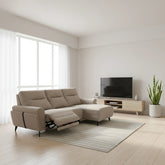 Xyrel Fabric Recliner L-Shaped Sofa (Pet Friendly & Easy Clean) - Esteller